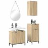 vidaXL Ensemble de mobilier de salle de bain 3 pcs Chêne sonoma
