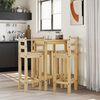 vidaXL Ensemble de bar 5 pcs Bois de pin massif