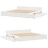 vidaXL Cadre de lit sans matelas blanc 180x200 cm bois massif de pin