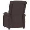 vidaXL Fauteuil inclinable &eacute;lectrique Marron fonc&eacute; Tissu