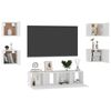 vidaXL Ensemble de meubles TV 6 pcs Blanc Bois d'ing&eacute;nierie