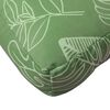 vidaXL Coussin de palette motif de feuilles 60x40x12 cm tissu
