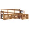 vidaXL Ensembles de canap&eacute;s 4 pcs Naturel Bois d'Acacia Massif