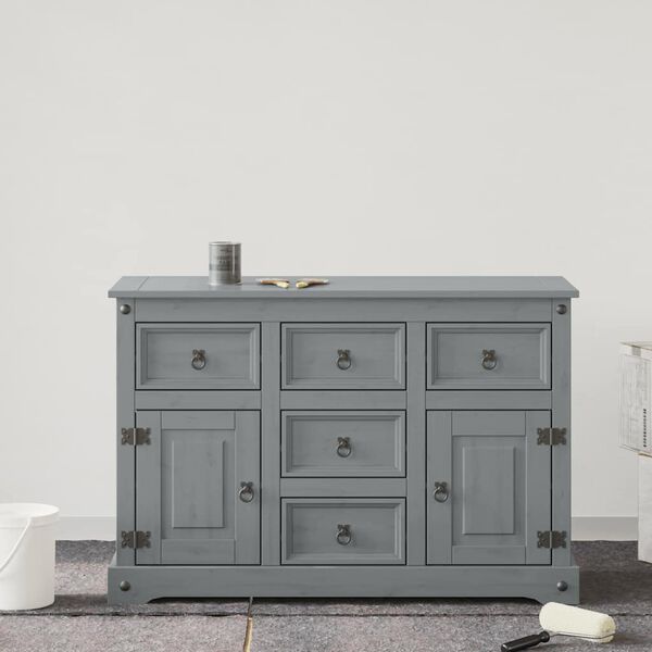 vidaXL Peinture pour meubles Gris 10 x 10 x 12 cm Impression murale