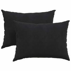 vidaXL Coussins de canap&eacute; 2 pcs Noir 70 x 50 cm