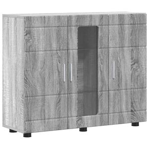 vidaXL Buffet Sonoma gris 55,5 x 29 x 100 cm Bois d'ingénierie
