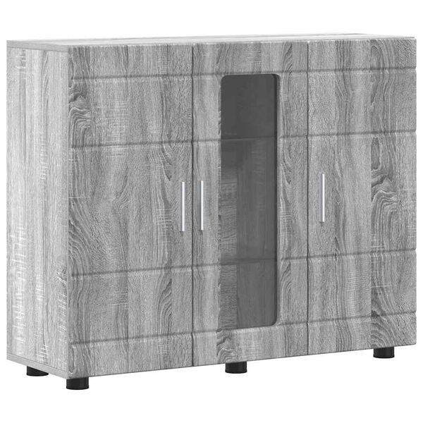 vidaXL Buffet Sonoma gris 55,5 x 29 x 100 cm Bois d'ingénierie