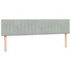 vidaXL Sommier &agrave; lattes de lit et matelas gris clair 180x210cm velours