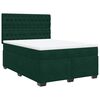 vidaXL Sommier &agrave; lattes de lit et matelas Vert fonc&eacute; 140x190cm Velours