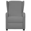 vidaXL Fauteuil inclinable Gris Similicuir