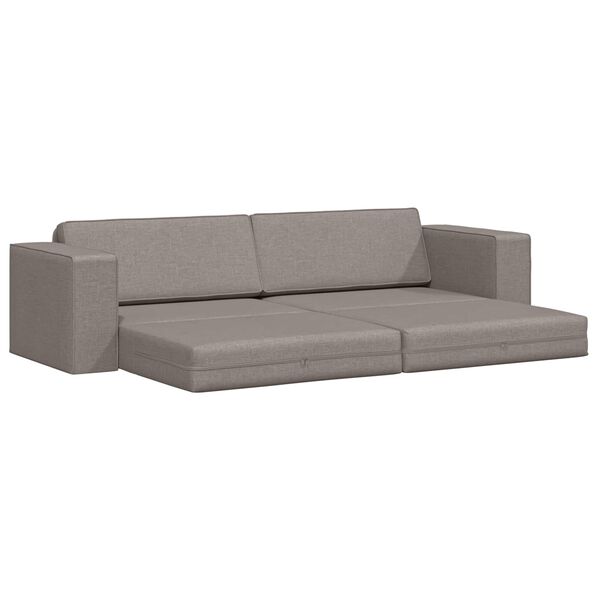 vidaXL Canap&eacute;-Lit 200cm Taupe tissu
