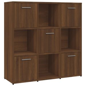 vidaXL Biblioth&egrave;que Ch&ecirc;ne marron 90x30x90 cm Bois d'ing&eacute;nierie