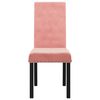 vidaXL Chaises &agrave; manger lot de 6 rose velours