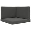 vidaXL Coussin de canap&eacute; d'ext&eacute;rieur Polyester Anthracite 80 x 80 cm