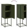 vidaXL Buffet vert olive 36x39x107 cm acier