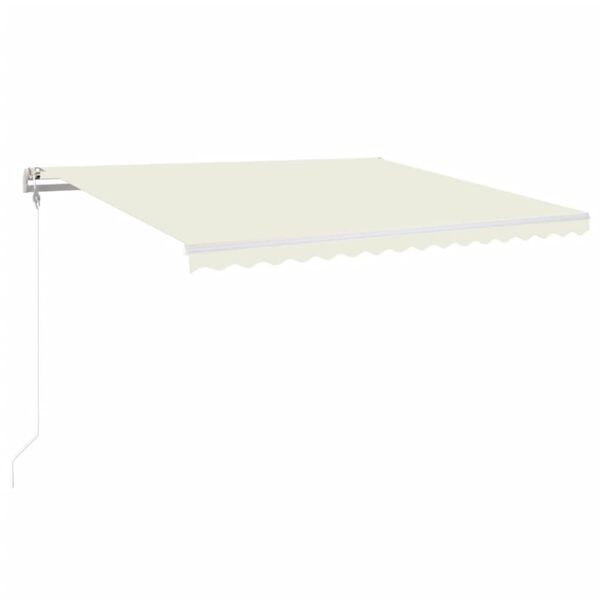 vidaXL Auvent rétractable automatique 400x350 cm Crème