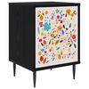 vidaXL Table de chevet MAINZ Ch&ecirc;ne noir 36 x 33 x 51 cm