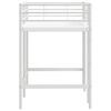 vidaXL Lit mezzanine pour enfants Blanc 74,5 x 190 cm Acier