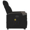 vidaXL Fauteuil de massage inclinable Noir Tissu
