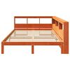 vidaXL Lit bibliothèque sans matelas cire marron 135x190 cm pin massif