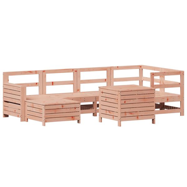 vidaXL Salon de jardin 7 pcs bois massif sapin de douglas