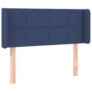 vidaXL T&ecirc;te de lit avec oreilles Bleu 83x16x78/88 cm Tissu