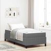 vidaXL Cadre de lit avec matelas Gris clair 90 x 190 cm tissu