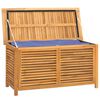 vidaXL Bo&icirc;te de rangement jardin et sac 114x50x58 cm bois massif teck