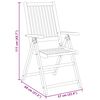 vidaXL Ensemble à manger de jardin 9 pcs 180x90x75 cm bois d'acacia solide