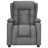 vidaXL Fauteuil de massage inclinable Gris clair Tissu