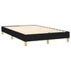 vidaXL Sommier &agrave; lattes de lit matelas et LED noir 120x190 cm tissu
