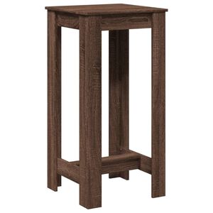 vidaXL Table de bar ch&ecirc;ne marron 51x50x103,5 cm bois d'ing&eacute;nierie
