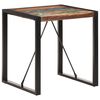 vidaXL Table à manger 70x70x75 cm Bois de récupération massif