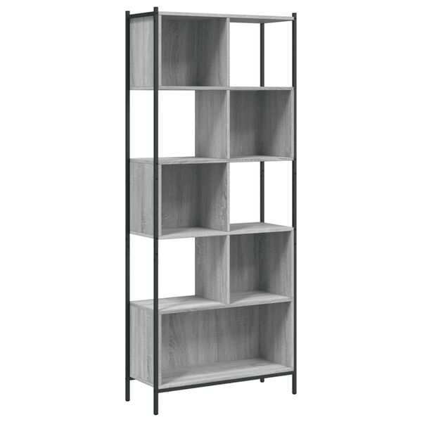 vidaXL Biblioth&egrave;que sonoma gris 72x28x172 cm bois d'ing&eacute;nierie