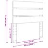 vidaXL T&ecirc;te de lit Ch&ecirc;ne fum&eacute; 90 cm Bois d'ing&eacute;nierie
