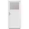 vidaXL Porte d'entr&eacute;e lat&eacute;rale Blanc 88 x 198 cm PVC