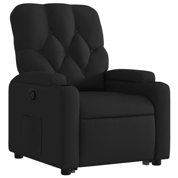 vidaXL Fauteuil inclinable noir tissu