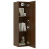 vidaXL Meubles TV muraux 2 pcs Ch&ecirc;ne marron 30,5x30x110 cm