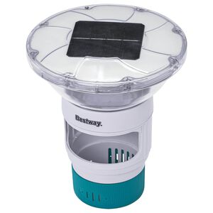 Bestway Lumi&egrave;re solaire flottante Blanc &Oslash; 7,6 cm PC et ABS