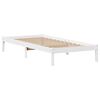 vidaXL Cadre de lit sans matelas blanc 90x190 cm bois de pin massif