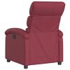 vidaXL Fauteuil inclinable Rouge bordeaux Tissu