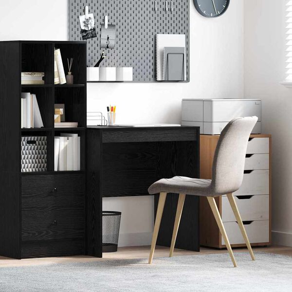 vidaXL Bureau Ch&ecirc;ne noir 70 x 50 x 76 cm