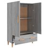 vidaXL Buffet Sonoma gris 70x31x115 cm Bois d'ing&eacute;nierie