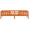 vidaXL Cadre de lit sans matelas cire marron 75x190 cm bois pin massif
