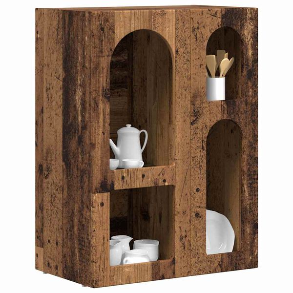 vidaXL Buffet Bois ancien 59 x 35 x 80,5 cm Bois d'ing&eacute;nierie