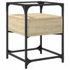 vidaXL Tables de chevet 2 pcs ch&ecirc;ne sonoma 40x40x55 cm bois ing&eacute;nierie