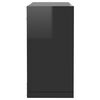 vidaXL Étagères cube murales 6 pcs noir brillant 30x15x30 cm