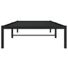 vidaXL Cadre de lit métal sans matelas noir 90x200 cm