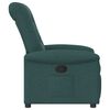 vidaXL Fauteuil inclinable Vert fonc&eacute; Tissu