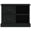 vidaXL Table de chevet noir 60x35,5x45 cm